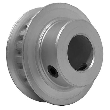 B&B Manufacturing 20XL025-6FA6, Timing Pulley, Aluminum, Clear Anodized,  20XL025-6FA6